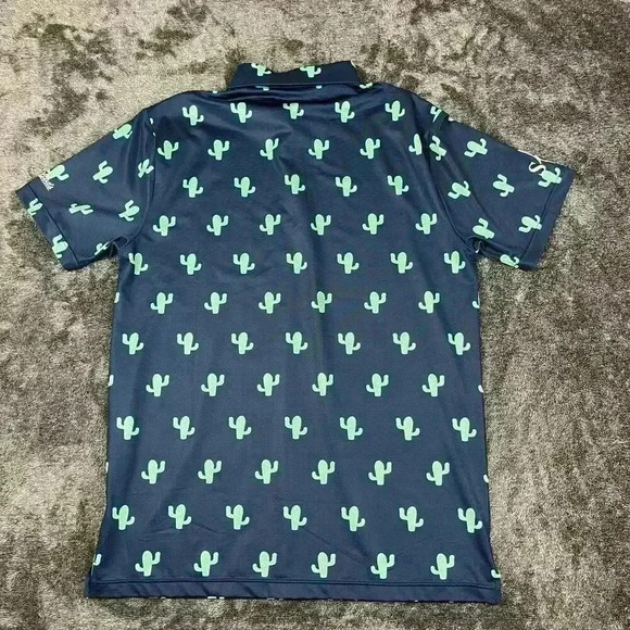 Golf Gods Australia Saguaro Cactus Cool Tech Polo Men's M Performance Golf - Picture 7 of 9